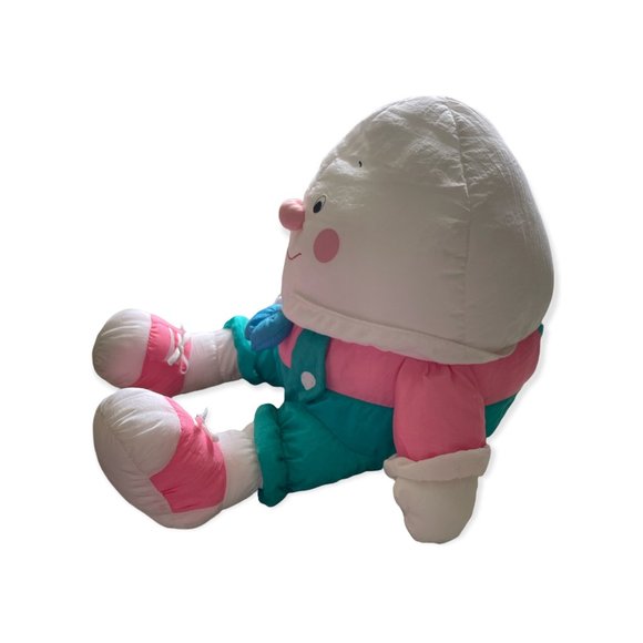 Vintage Department 56 Humpty Dumpty Plush Stuffed Animal 10" Nylon Parachute - Picture 2 of 6